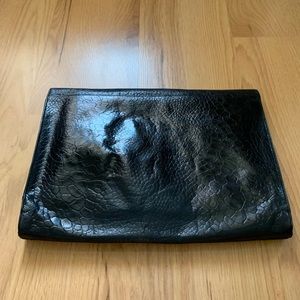 Saks Fifth Avenue Alligator Bag/Computer Sleeve
